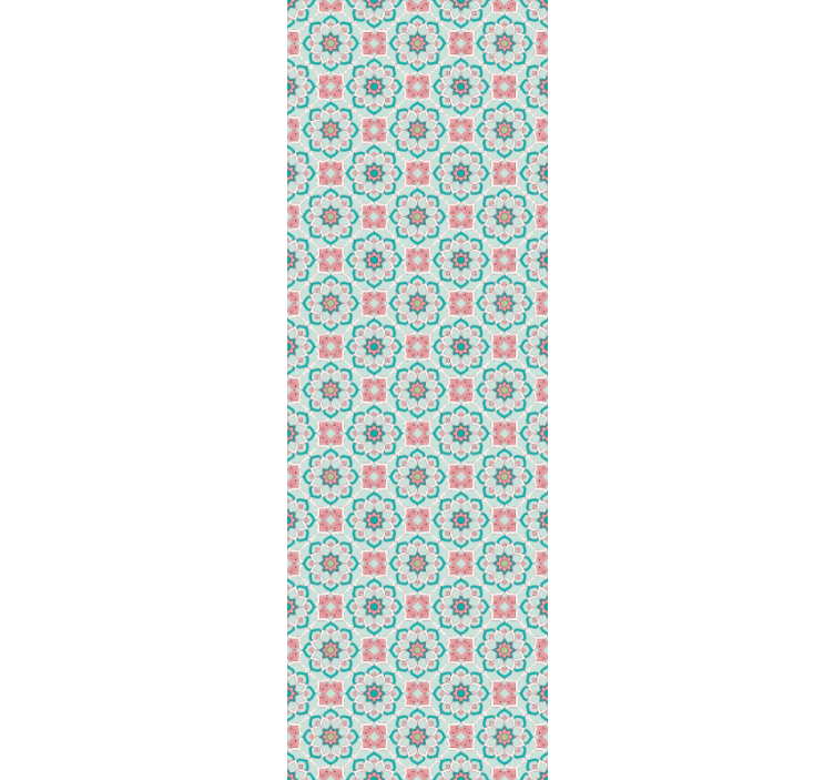 "Granny Chic" Style Flower Wallpaper - TenStickers