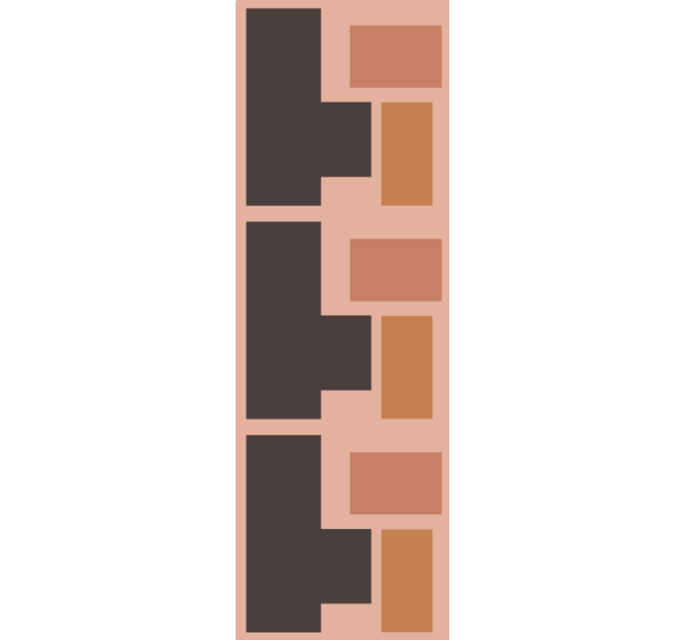 Geometric wallpaper geometric block design - TenStickers