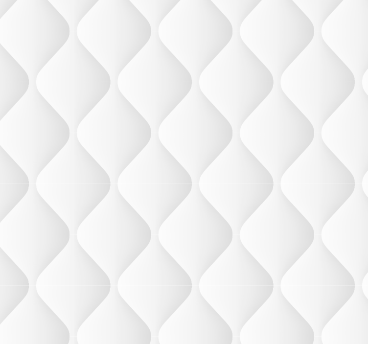 Padded quilted  texture white wallpaper - TenStickers