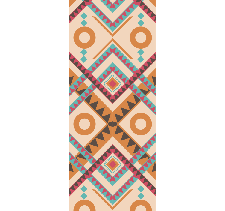 Multicolored diamonds pattern wallpaper - TenStickers