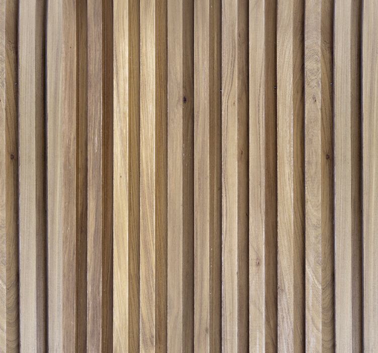 thin wooden slats headboard wallpaper - TenStickers