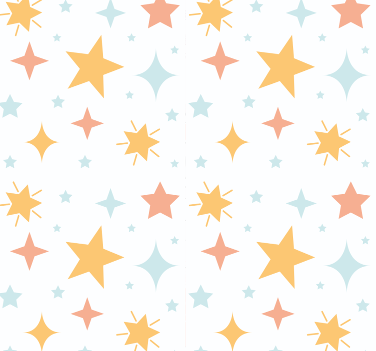 Starry Pattern star wallpaper - TenStickers