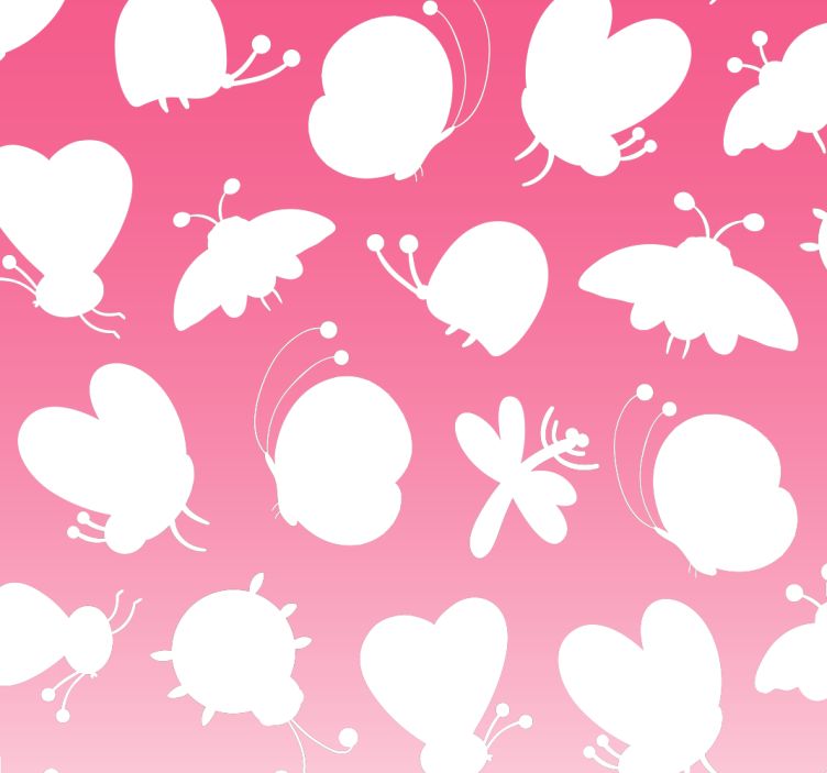 Butterfly Pattern butterfly wallpaper - TenStickers
