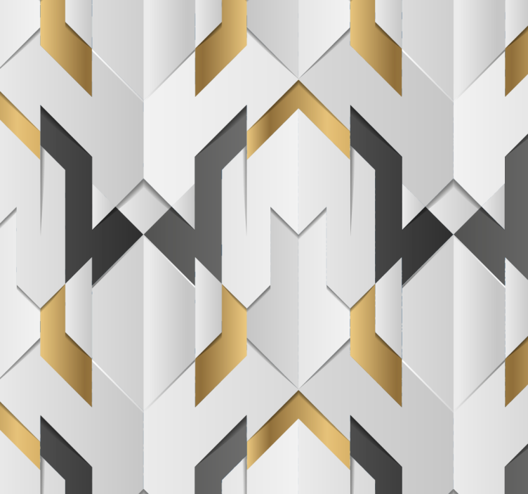 Geometric Zigzag Pattern geometric wallpaper - TenStickers
