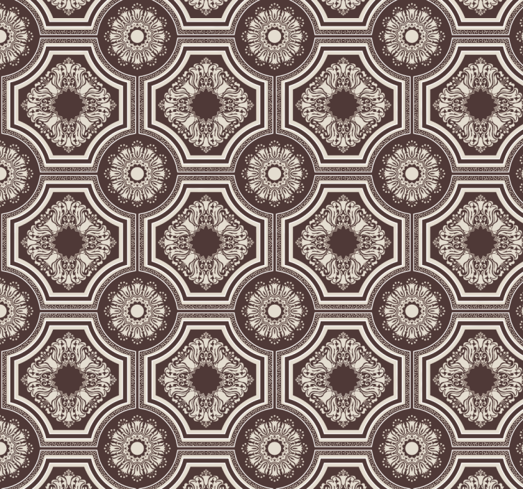 Geometric Tile Effect tile wallpaper - TenStickers