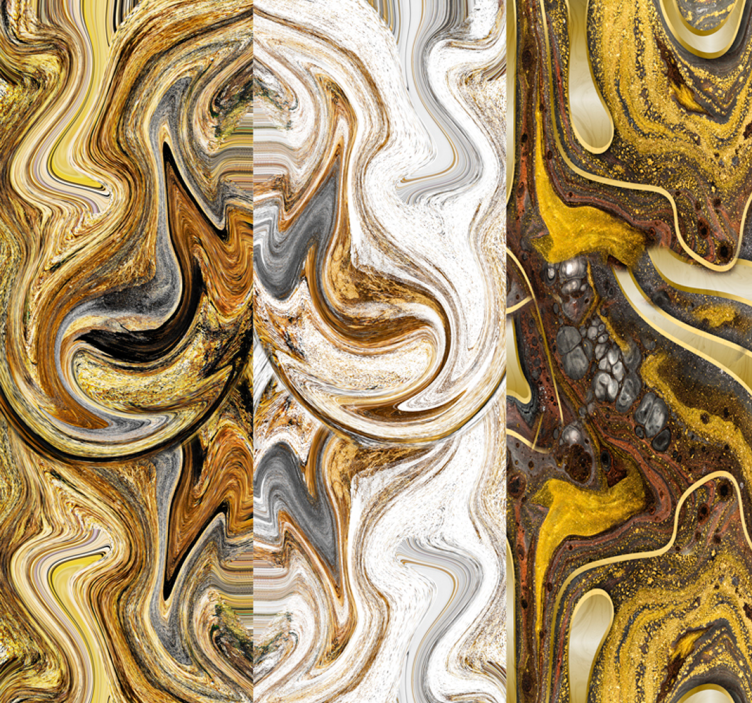 Swirling Marbled Elegance abstract wallpaper - TenStickers