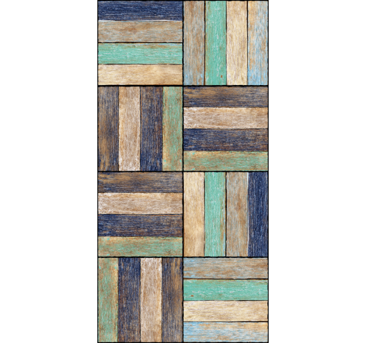 Rustic Wood Panels texture pattern wallpaper - TenStickers