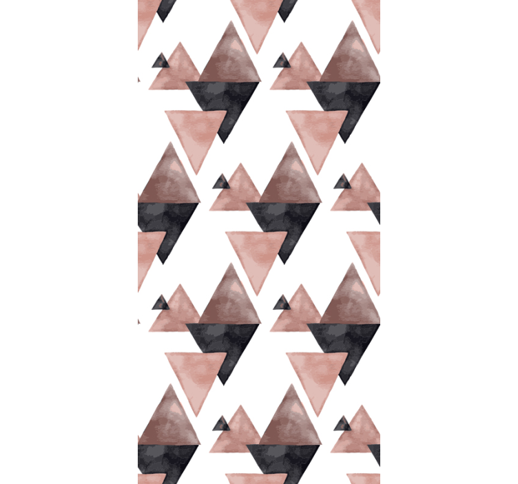Watercolor modern facets triangle wallpaper - TenStickers