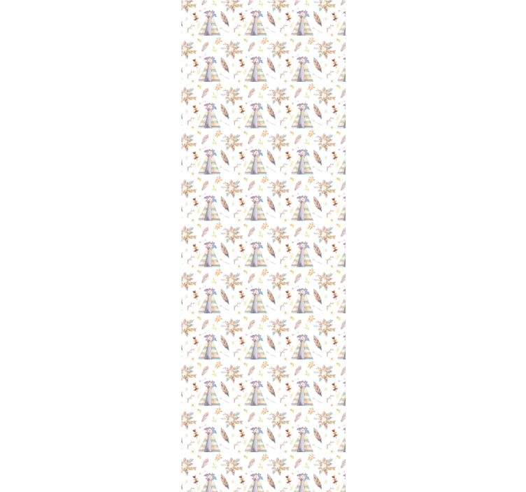 Western tent pattern customised wallpaper - TenStickers