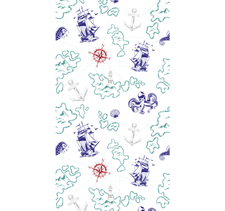 Treasure map kids  Childrens Wallpaper - TenStickers