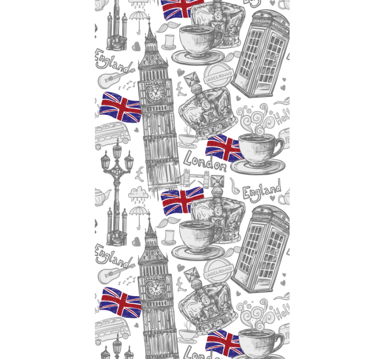 London elements  Modern Wallpaper - TenStickers