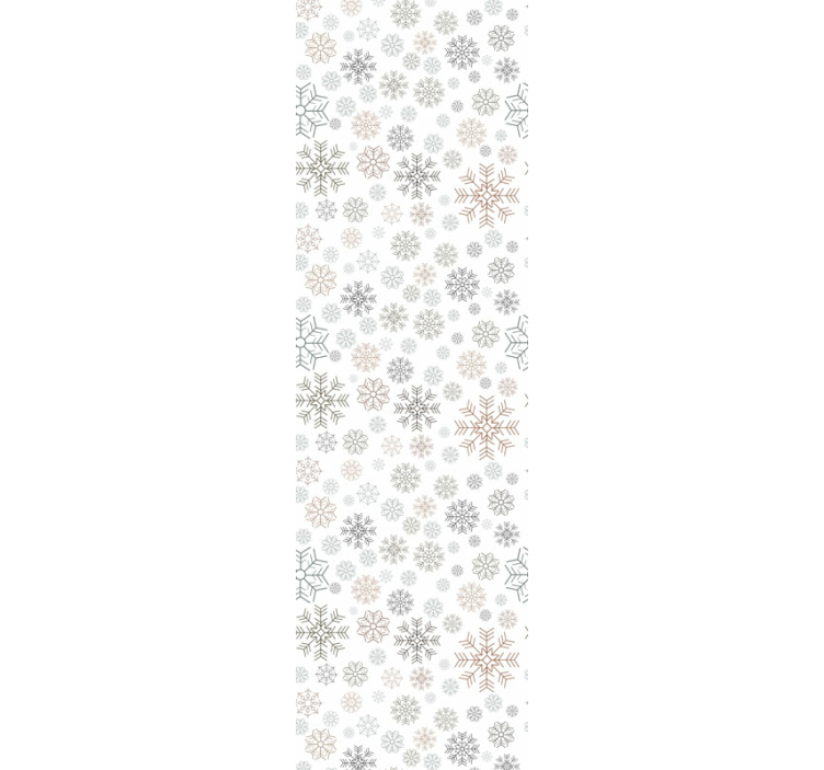 Snowflakes pattern Living Room Wallpaper - TenStickers