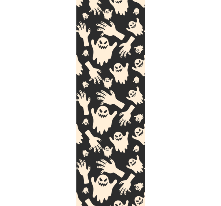 Ghostly Hand Patterns halloween wallpaper - TenStickers