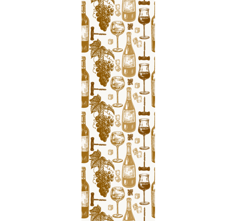 Wine bottles Kitchen Wallpaper - TenStickers