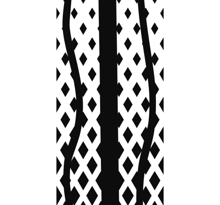 Black tripes  Modern wallpaper - TenStickers