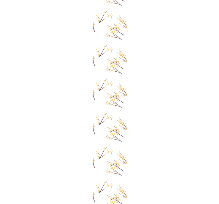 Delicate Floral Branches flower wallpaper - TenStickers