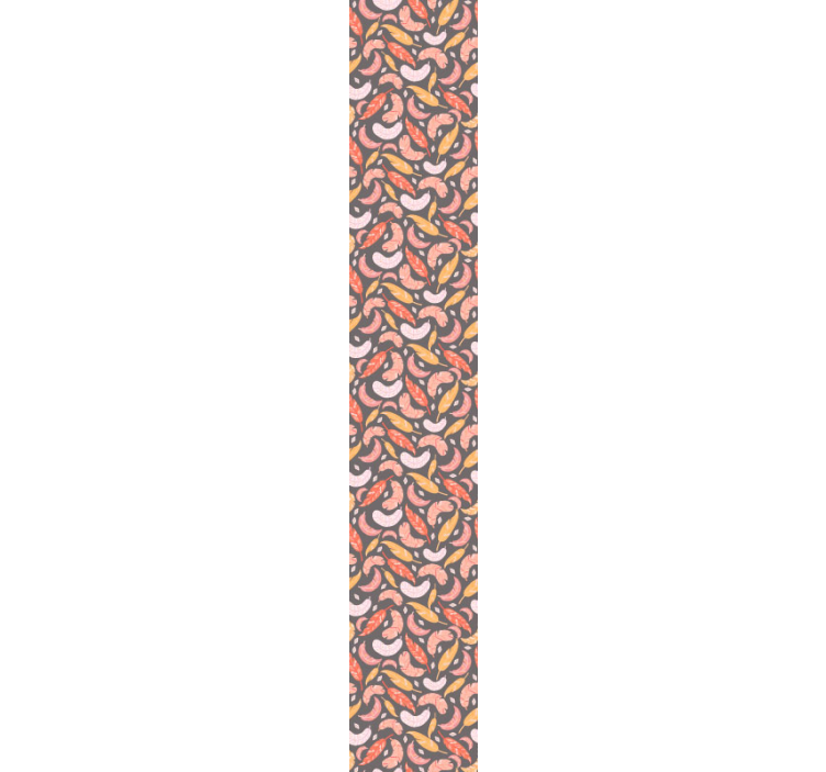 Colorful feathers pattern leaf wallpaper - TenStickers