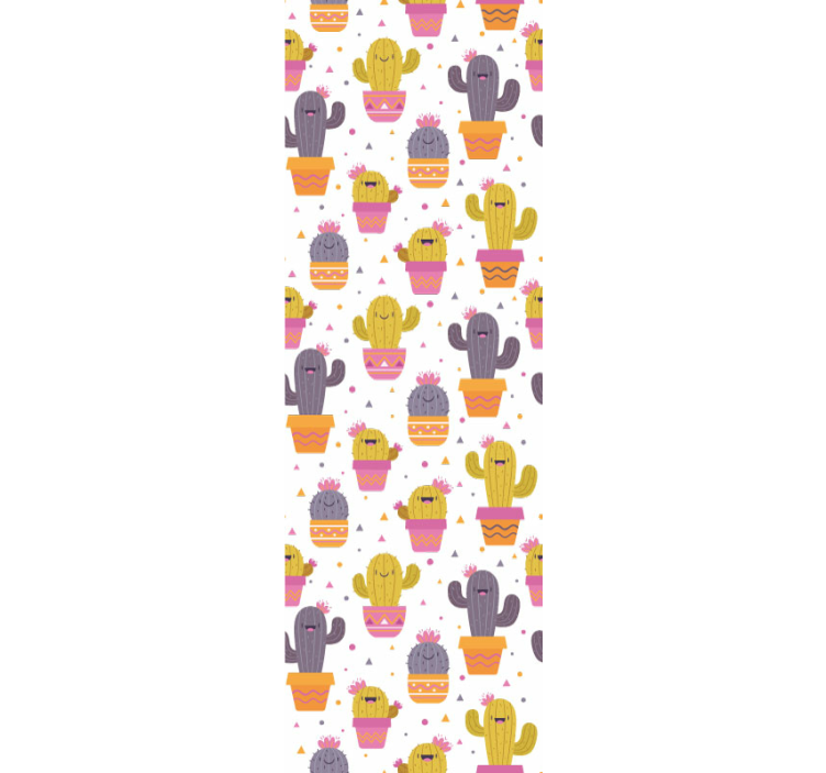 Baby happy cactus kids wallpaper - TenStickers