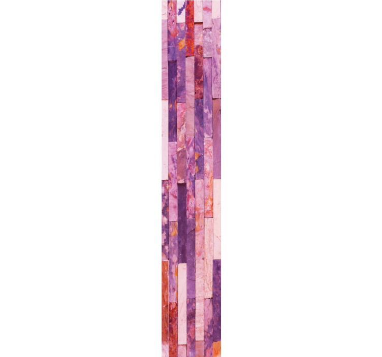 Pink elegant panels marble wallpaper - TenStickers