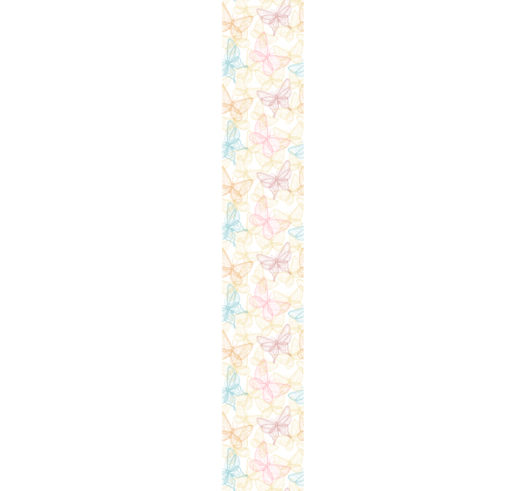 Butterfly Outlines butterfly wallpaper - TenStickers