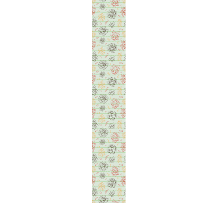 Succulent Arrangement floral ornament wallpaper - TenStickers
