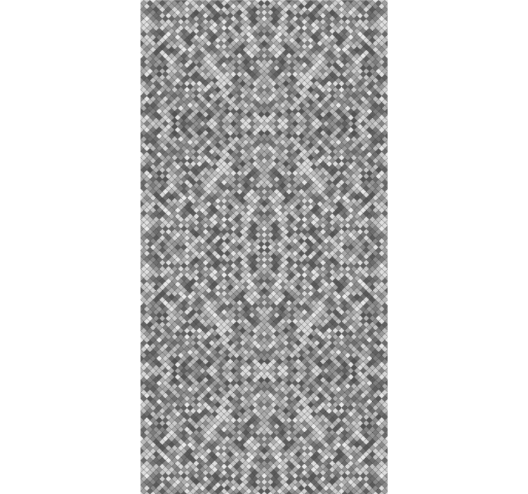 Grey oblong tile wallpaper - TenStickers