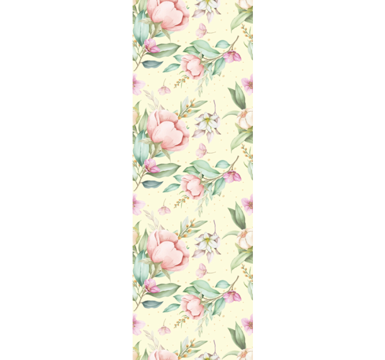 Seamless roses pattern flowery wallpaper - TenStickers