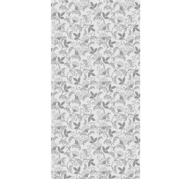 Elegant Floral Print floral ornament wallpaper - TenStickers