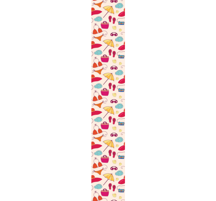 seamless pattern with summer clothes wallpaper - TenStickers