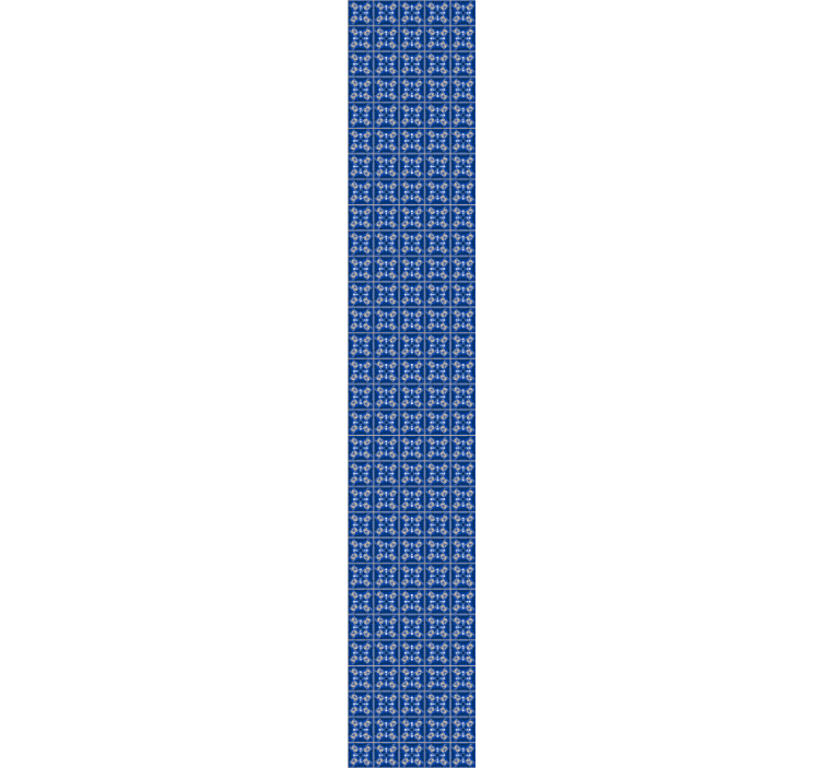 Intricate Blue Patterns tile wallpaper - TenStickers