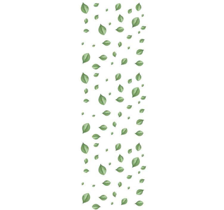Scattered Leaves Pattern leaf wallpaper - TenStickers
