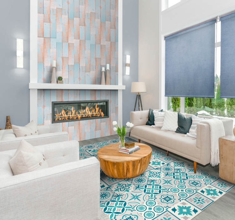 Wood Texture Wallpaper clear sky - TenStickers