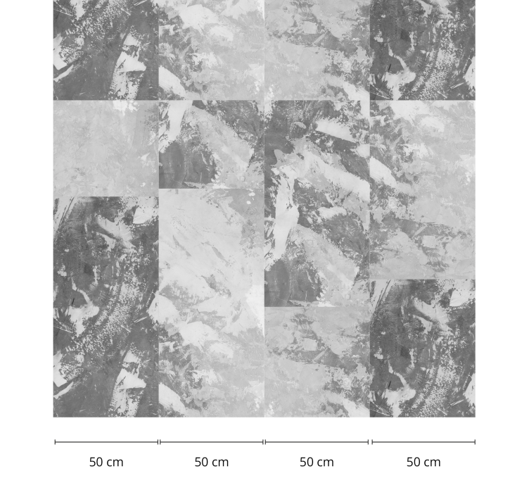 Abstract Monochrome Texture Concrete Wallpaper - TenStickers