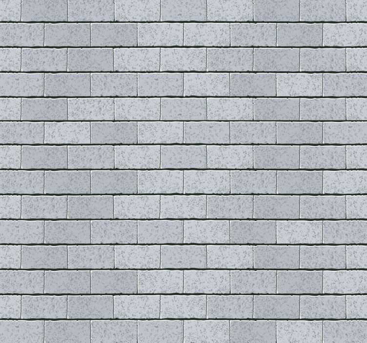 Tidy dark gray brick pattern brick wallpaper - TenStickers
