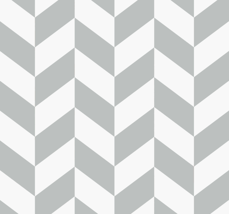 White and grey herringbone pattern wallpaper - TenStickers
