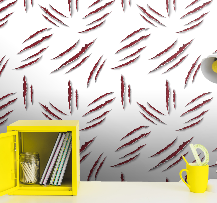 Abstract Claw Marks abstract wallpaper - TenStickers