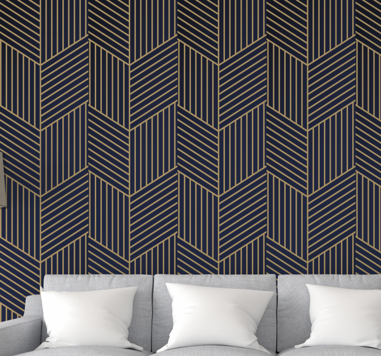 Angular Geometric Pattern geometric wallpaper - TenStickers