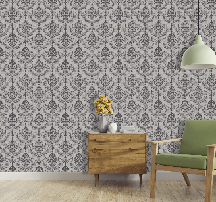 Autumn reverie Ornamental Wallpaper - TenStickers