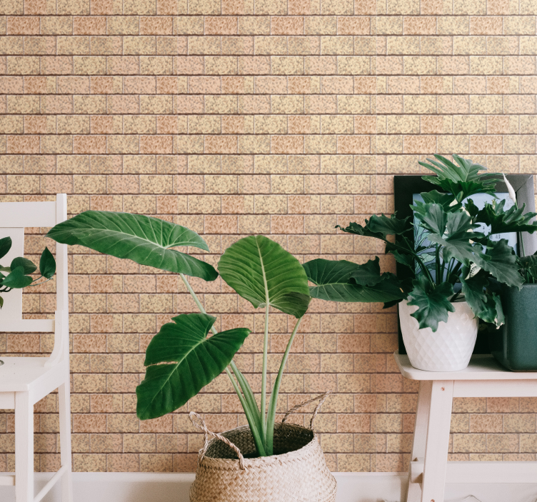 Brick Pattern Simplicity brick wallpaper - TenStickers