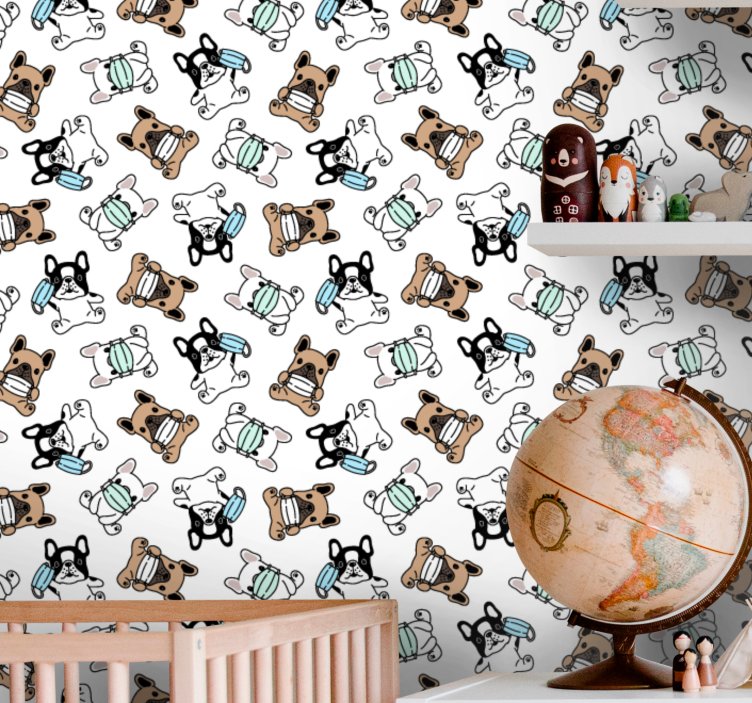 Canine Skaters dogs wallpaper - TenStickers