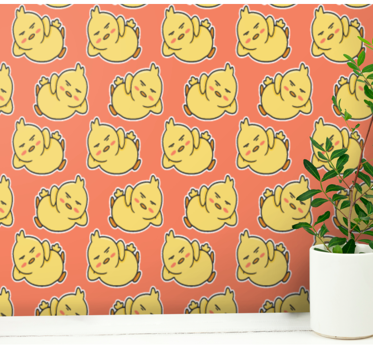 Cartoon Cat Pattern cat wallpaper - TenStickers
