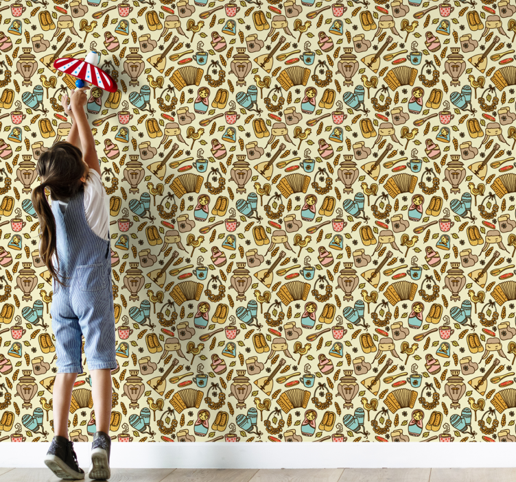 Charming Kitchen Essentials customised wallpaper - TenStickers