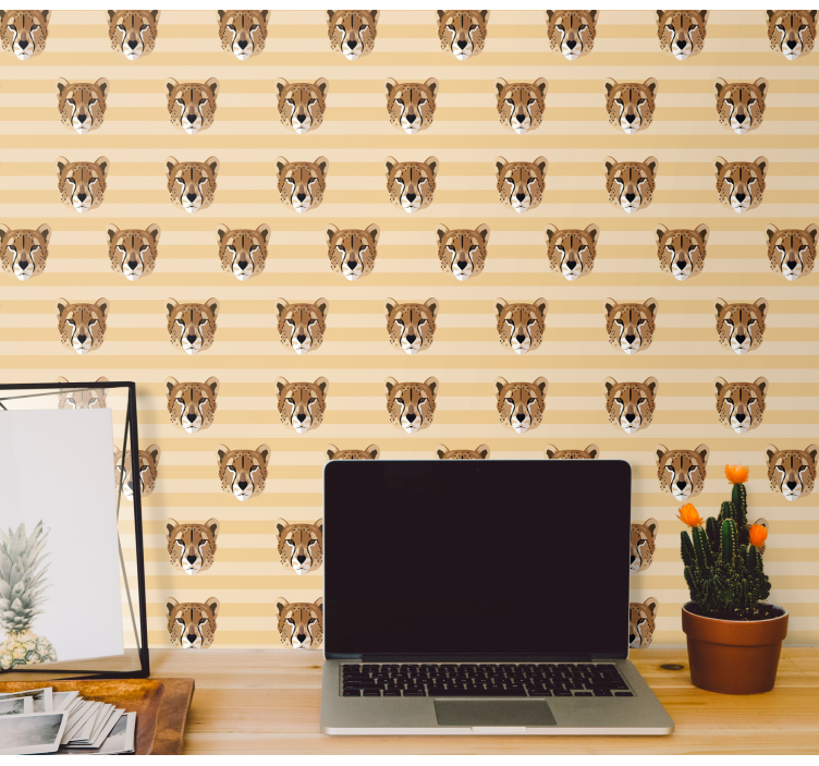 Cheetah Stripe Pattern animal wallpaper - TenStickers