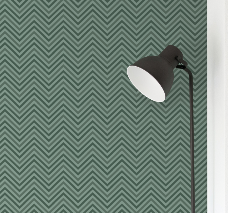 Chevron Zigzag Texture geometric wallpaper - TenStickers
