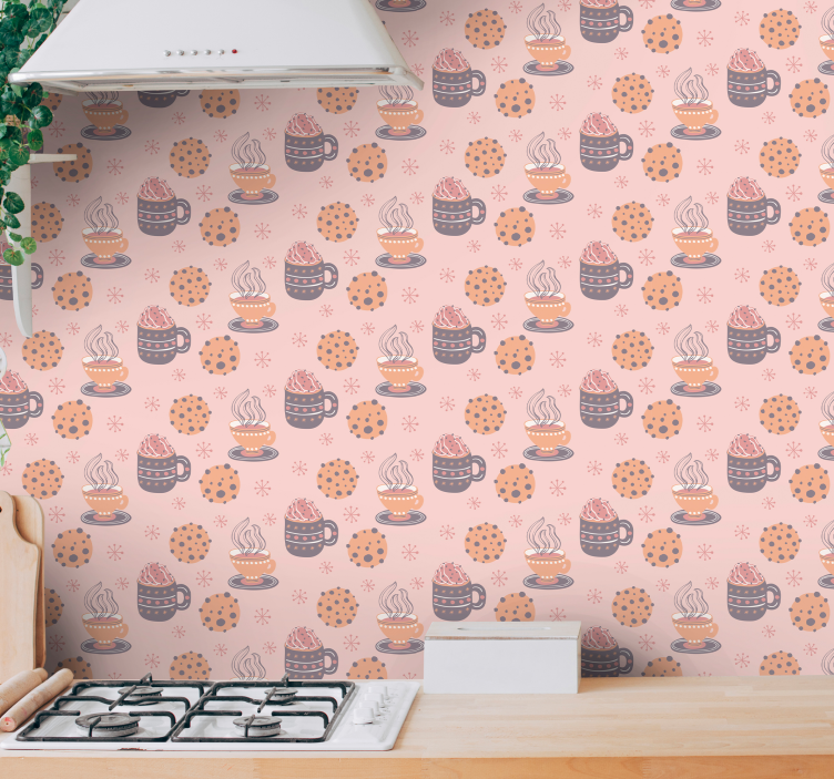 Christmas sweets Kitchen wallpaper - TenStickers