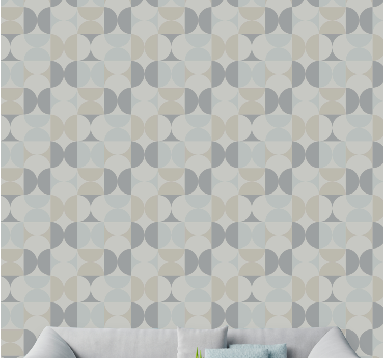 Circular Geometric Motifs geometric wallpaper - TenStickers