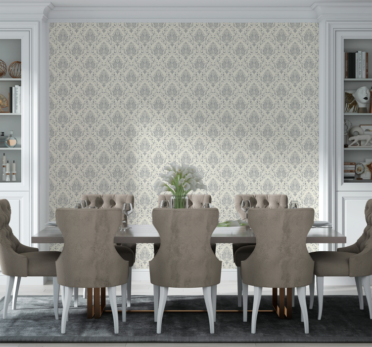 classic pattern baroque wallpaper - TenStickers