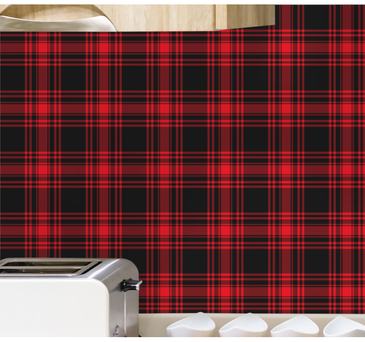 Classic Plaid striped wallpaper - TenStickers