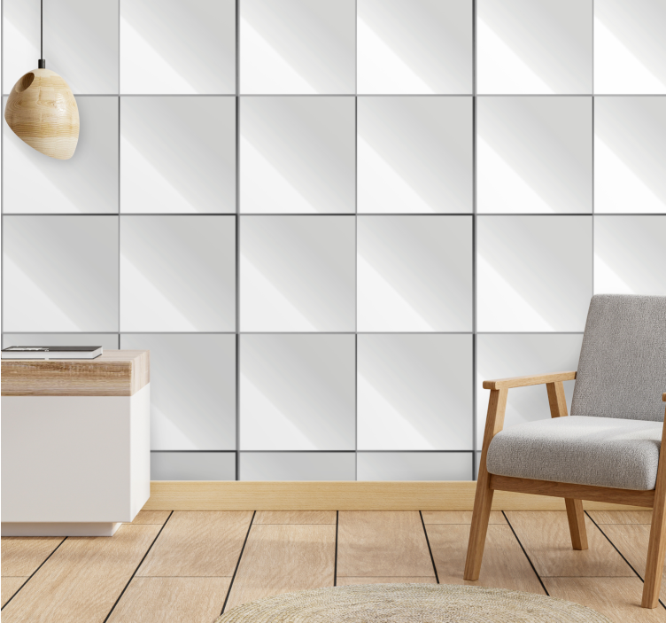 Clean simple pattern tile wallpaper - TenStickers