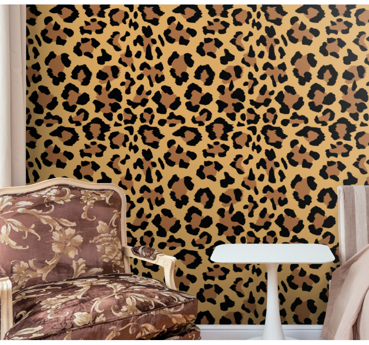 Cool panther print Animal Wallpaper - TenStickers